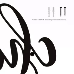 Wall Signs Lavish Home “Cherish” Metal Cutout Sign -Home Accents shop dark brown lavish home wall signs hw0200048 76 1000