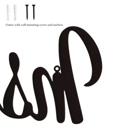 Wall Signs Lavish Home “Inspire” Metal Cutout Sign 16 Wall Signs Lavish Home “Inspire” Metal Cutout Sign -Home Accents shop dark brown lavish home wall signs hw0200051 76 1000