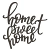 Wall Signs Lavish Home āHome Sweet Homeā Metal Cutout Sign 1 Wall Signs Lavish Home āHome Sweet Homeā Metal Cutout Sign -Home Accents shop dark brown lavish home wall signs hw0200053 64 1000