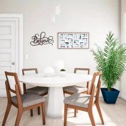 Wall Signs Lavish Home “Believe” Metal Cutout Sign -Home Accents shop dark brown lavish home wall signs hw0200055 44 1000