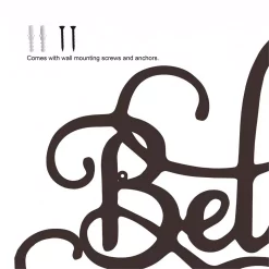 Wall Signs Lavish Home “Believe” Metal Cutout Sign -Home Accents shop dark brown lavish home wall signs hw0200055 76 1000