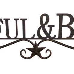 Wall Signs Lavish Home “Thankful And Blessed” Metal Cutout Sign 13 Wall Signs Lavish Home “Thankful And Blessed” Metal Cutout Sign -Home Accents shop dark brown lavish home wall signs hw0200061 1f 1000