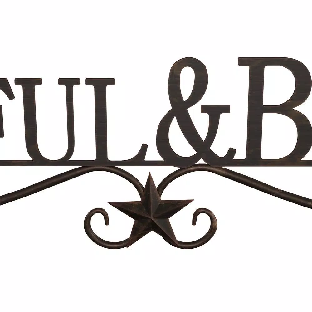 Wall Signs Lavish Home “Thankful And Blessed” Metal Cutout Sign 6 Wall Signs Lavish Home “Thankful And Blessed” Metal Cutout Sign - Image 4