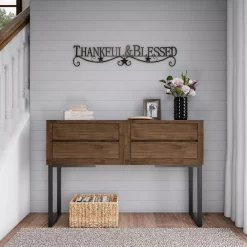 Wall Signs Lavish Home “Thankful And Blessed” Metal Cutout Sign 14 Wall Signs Lavish Home “Thankful And Blessed” Metal Cutout Sign -Home Accents shop dark brown lavish home wall signs hw0200061 44 1000