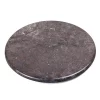 Serveware Creative Home Natural Charcoal Marble 12 In. Dia Round Trivet Cheese Serving Board For Kitchen Dining Table