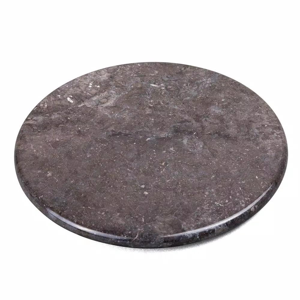 Serveware Creative Home Natural Charcoal Marble 12 In. Dia Round Trivet Cheese Serving Board For Kitchen Dining Table 3 Serveware Creative Home Natural Charcoal Marble 12 In. Dia Round Trivet Cheese Serving Board For Kitchen Dining Table