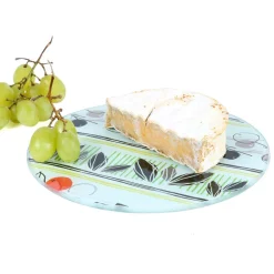 Serveware Creative Home 8 In. Diam. Round Tempered Glass Trivet With Flower Pattern 10 Serveware Creative Home 8 In. Diam. Round Tempered Glass Trivet With Flower Pattern -Home Accents shop flower pattern creative home cheese board sets 01059 4f 1000