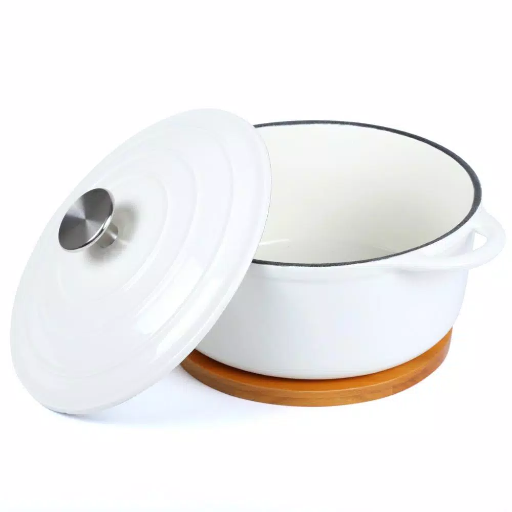 Serveware Creative Home 7.5 In. Round Tempered Glass Trivet Serving Board, Fruit Pattern With Solid Wood Trim 5 Serveware Creative Home 7.5 In. Round Tempered Glass Trivet Serving Board, Fruit Pattern With Solid Wood Trim - Image 3