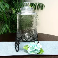 Serveware Gibson Home Moreauville 9 Qt. Beverage Dispenser With Wire Rack -Home Accents shop gibson home beverage dispensers 985100632m 4f 1000