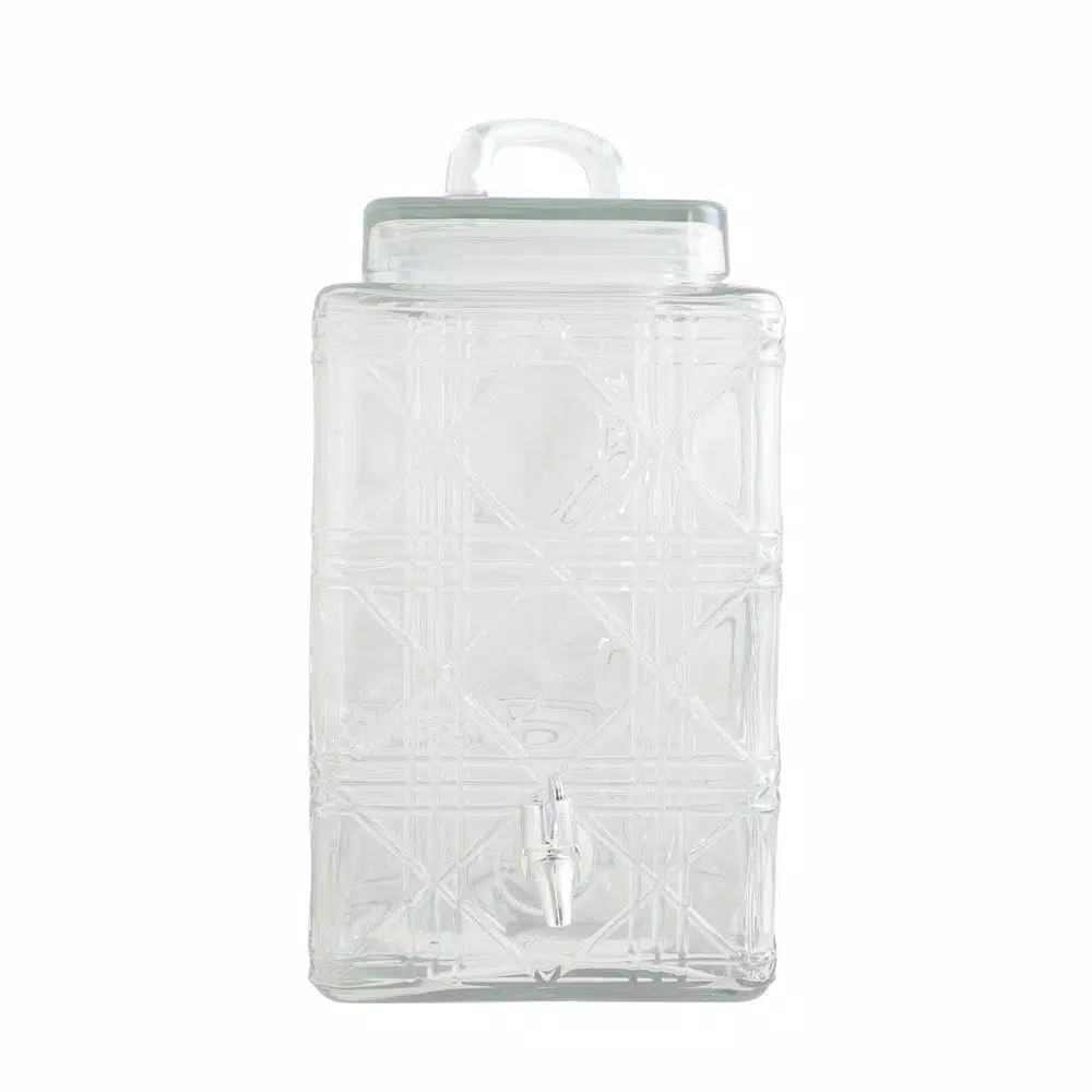 Serveware Gibson Home Jewelite 320 Oz. Clear Glass Drink Dispenser With Silver Spigot 3 Serveware Gibson Home Jewelite 320 Oz. Clear Glass Drink Dispenser With Silver Spigot