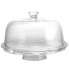 Serveware Gibson Home Great Foundations 1-Tier Clear Glass Cake Stand -Home Accents shop gibson home cake stands tiered cake stands 985100643m 64 1000