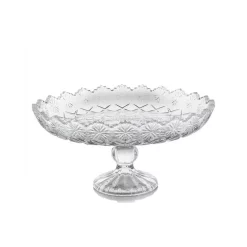 Serveware Gibson Home Jewelite 1-Tier Clear Glass Cake Stand -Home Accents shop gibson home cake stands tiered cake stands 985100657m 1f 1000
