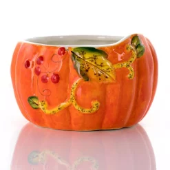 Countertop Storage Gibson Home Stoneware Pumpkin Cookie Jar In Orange With Lid -Home Accents shop gibson home cookie jars 985114251m 4f 1000