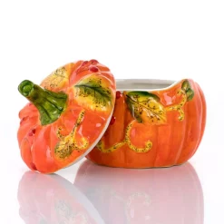Countertop Storage Gibson Home Stoneware Pumpkin Cookie Jar In Orange With Lid -Home Accents shop gibson home cookie jars 985114251m 76 1000