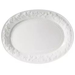 Serveware Gibson Home Fruitful White Stoneware Platter