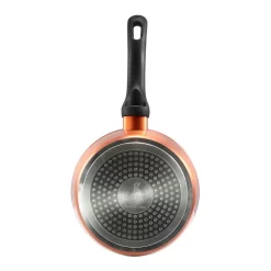 Cookware Gibson Home Hummington 1.7 Qt. Aluminum Ceramic Nonstick Sauce Pan In Metallic Copper With Glass Lid -Home Accents shop gibson home sauce pans 985111962m c3 1000