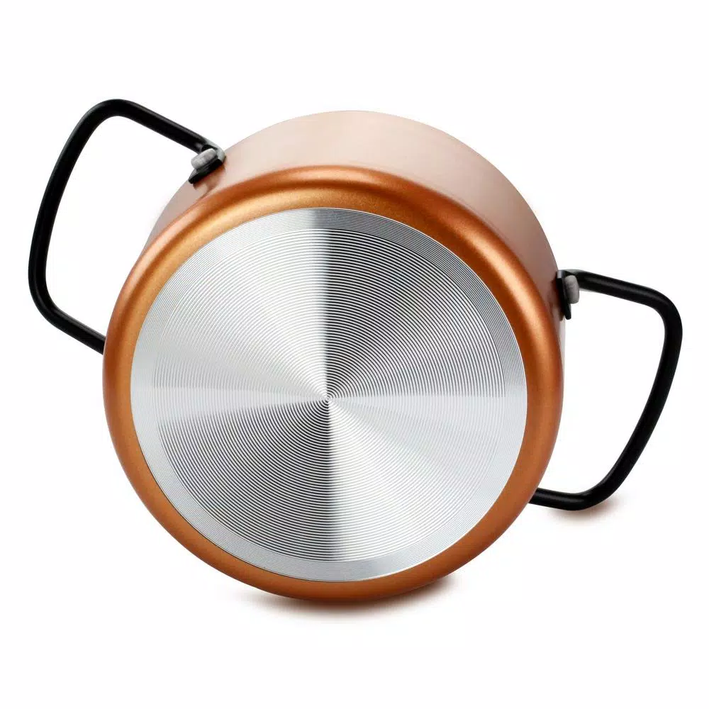 Cookware Gibson Home Cairo Sunset 1.4 Qt. Aluminum Dutch Oven In Copper 4 Cookware Gibson Home Cairo Sunset 1.4 Qt. Aluminum Dutch Oven In Copper - Image 2