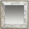 Decorative Trays A & B Home 24 In. X 24 In. Decorative Mirror Tray In Rustic Brown