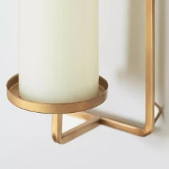 Candle Holders Home Decorators Collection Gold Metal Wall Sconce Candle Holder (Set Of 2) -Home Accents shop gold home decorators collection candle holders 13886 01hd 1d 1000