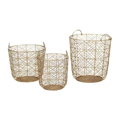 Storage Baskets Home Decorators Collection Round Gold Metal Wire Decorative Basket (Set Of 3) 12 Storage Baskets Home Decorators Collection Round Gold Metal Wire Decorative Basket (Set Of 3) -Home Accents shop gold home decorators collection storage baskets dc19 4959abc 66 1000