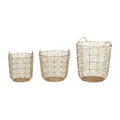 Storage Baskets Home Decorators Collection Round Gold Metal Wire Decorative Basket (Set Of 3) 13 Storage Baskets Home Decorators Collection Round Gold Metal Wire Decorative Basket (Set Of 3) -Home Accents shop gold home decorators collection storage baskets dc19 4959abc 76 1000