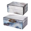 Jewelry Boxes A & B Home Lone Modern Chic Gray, Blue Jewelry Box (Set Of 2 )