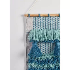 Wall Accents LR Home Coast Gray / Teal Fringed Wall Tapestry 13 Wall Accents LR Home Coast Gray / Teal Fringed Wall Tapestry -Home Accents shop gray teal lr home tapestries wallh80225gyt1622 1f 1000