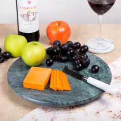 Serveware Creative Home Green Marble 12 In. Dia Round Board -Home Accents shop green creative home cheese board sets 74723 4f 1000