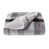 Throw Blankets Lavish Home Oversized Faux Fur Phantom Grey Plaid Flannel Hypoallergenic Throw Blanket -Home Accents shop grey and white lavish home throw blankets 66hd throw031 64 1000
