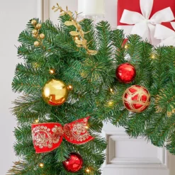 Christmas Greenery Home Accents Holiday 12 Ft. Royal Easton Battery Operated Pre-Lit LED Artificial Christmas Garland 14 Christmas Greenery Home Accents Holiday 12 Ft. Royal Easton Battery Operated Pre-Lit LED Artificial Christmas Garland -Home Accents shop home accents holiday christmas garland chzh7302009h9 66 1000