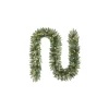Christmas Greenery Home Accents Holiday 9 Ft. Mayfield Pre-lit LED Artificial Garland With 50 Warm White Micro Dot Lights