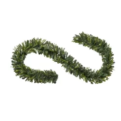 Christmas Greenery Home Accents Holiday 12 Ft. Pre-Lit Norway Garland With Battery Operated Warm White LED Light -Home Accents shop home accents holiday christmas garland seyi710009th9 1f 1000