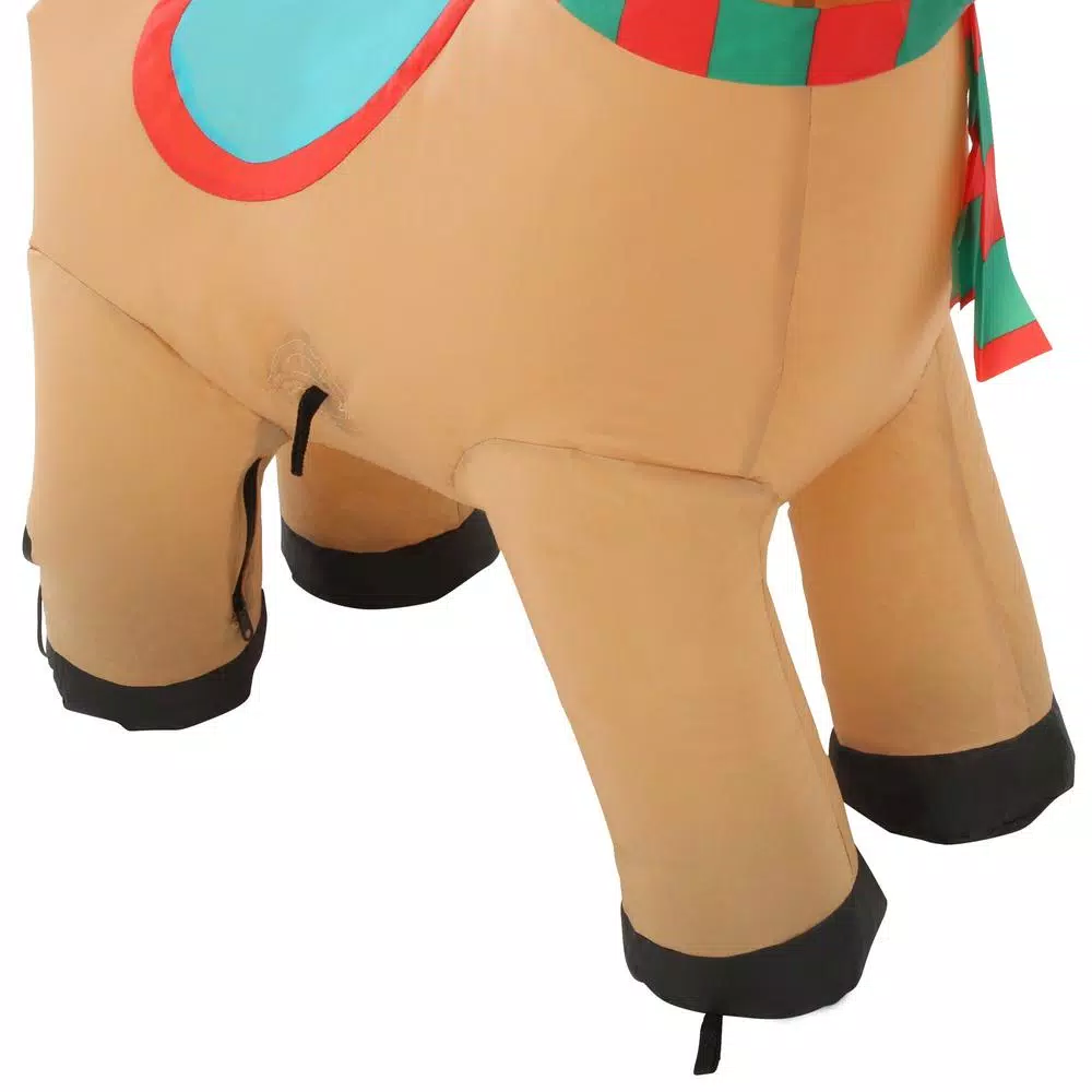 Outdoor Christmas Decorations Home Accents Holiday 3.5 Ft. Pre-Lit Airblown Inflatable Reindeer 7 Outdoor Christmas Decorations Home Accents Holiday 3.5 Ft. Pre-Lit Airblown Inflatable Reindeer - Image 5