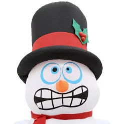 Outdoor Christmas Decorations Home Accents Holiday 6 Ft. Pre-Lit Life Size Airblown Inflatable Shivering Snowman -Home Accents shop home accents holiday christmas inflatables 114382 a0 1000