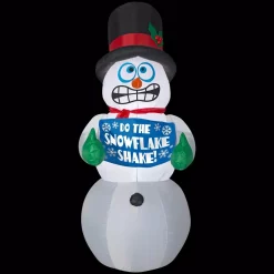 Outdoor Christmas Decorations Home Accents Holiday 6 Ft. Pre-Lit Life Size Airblown Inflatable Shivering Snowman -Home Accents shop home accents holiday christmas inflatables 114382 c3 1000