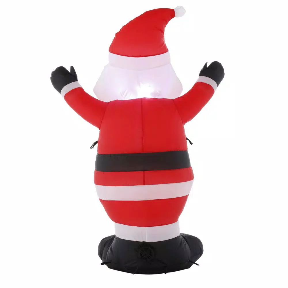 Outdoor Christmas Decorations Home Accents Holiday 3.5 Ft. Pre-Lit Airblown Inflatable Santa 5 Outdoor Christmas Decorations Home Accents Holiday 3.5 Ft. Pre-Lit Airblown Inflatable Santa - Image 3