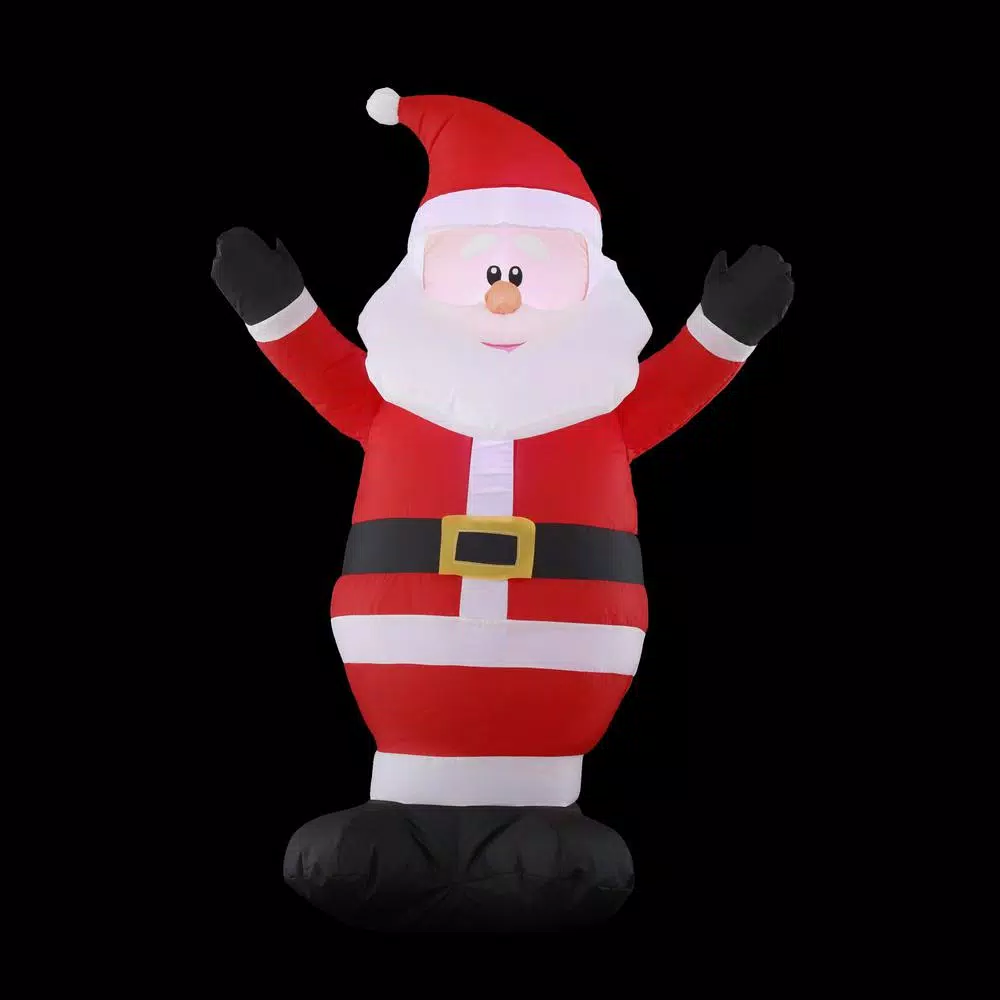 Outdoor Christmas Decorations Home Accents Holiday 3.5 Ft. Pre-Lit Airblown Inflatable Santa 9 Outdoor Christmas Decorations Home Accents Holiday 3.5 Ft. Pre-Lit Airblown Inflatable Santa - Image 7