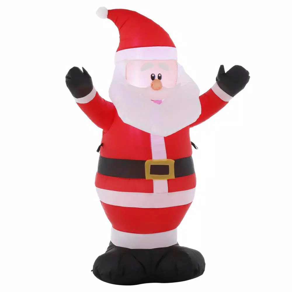 Outdoor Christmas Decorations Home Accents Holiday 3.5 Ft. Pre-Lit Airblown Inflatable Santa 12 Outdoor Christmas Decorations Home Accents Holiday 3.5 Ft. Pre-Lit Airblown Inflatable Santa - Image 10