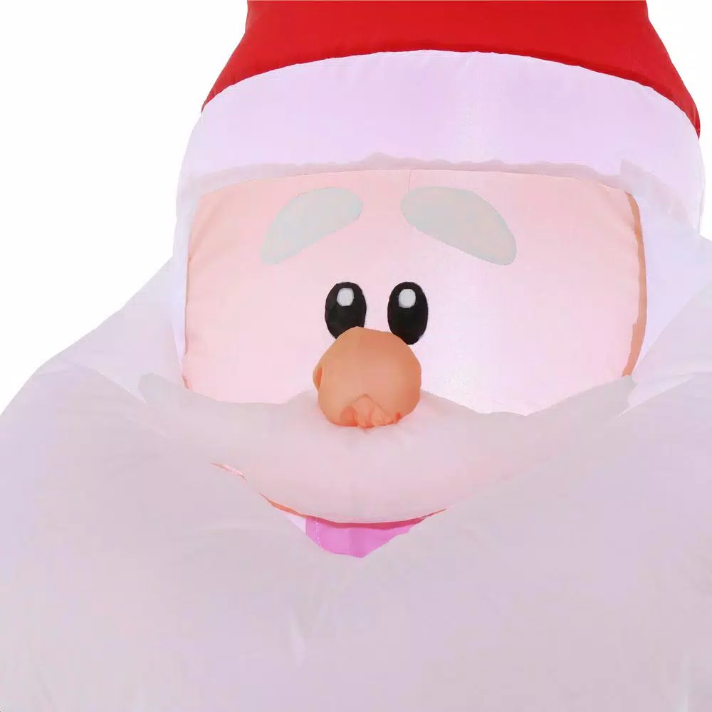 Outdoor Christmas Decorations Home Accents Holiday 3.5 Ft. Pre-Lit Airblown Inflatable Santa 4 Outdoor Christmas Decorations Home Accents Holiday 3.5 Ft. Pre-Lit Airblown Inflatable Santa - Image 2