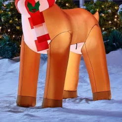 Outdoor Christmas Decorations Home Accents Holiday 6 Ft. Inflatable Reindeer -Home Accents shop home accents holiday christmas inflatables 117021 1d 1000