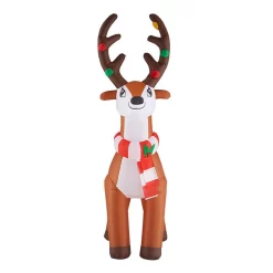 Outdoor Christmas Decorations Home Accents Holiday 6 Ft. Inflatable Reindeer