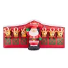 Outdoor Christmas Decorations Home Accents Holiday 9 Ft Giant-Sized LED Inflatable Santa’s Stable With Reindeer -Home Accents shop home accents holiday christmas inflatables 117218 64 1000
