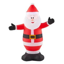 Outdoor Christmas Decorations Home Accents Holiday 3.5 Ft. Inflatable Santa