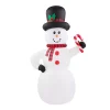 Outdoor Christmas Decorations Home Accents Holiday 6.5 Ft. Inflatable Snowman