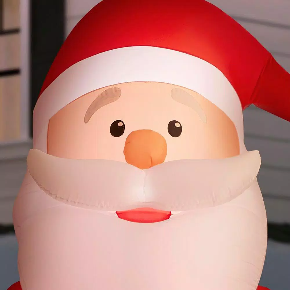 Outdoor Christmas Decorations Home Accents Holiday 12 Ft. Giant Inflatable Santa With LED Lights 6 Outdoor Christmas Decorations Home Accents Holiday 12 Ft. Giant Inflatable Santa With LED Lights - Image 4