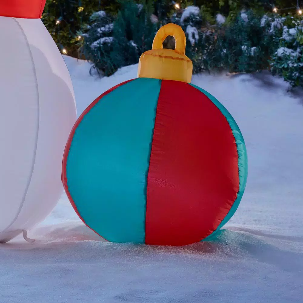 Outdoor Christmas Decorations Home Accents Holiday 6.5 Ft LED Inflatable Snowman And Friends 6 Outdoor Christmas Decorations Home Accents Holiday 6.5 Ft LED Inflatable Snowman And Friends - Image 4