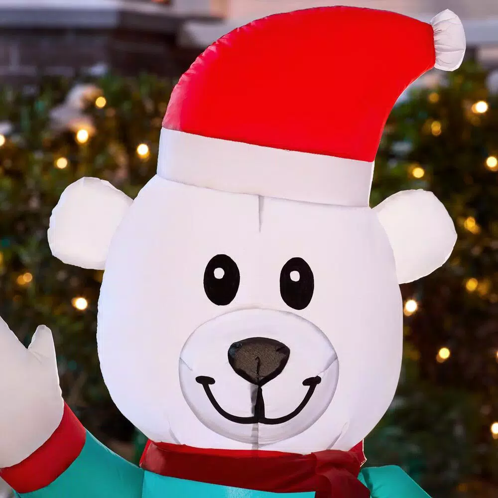 Outdoor Christmas Decorations Home Accents Holiday 6.5 Ft LED Inflatable Snowman And Friends 7 Outdoor Christmas Decorations Home Accents Holiday 6.5 Ft LED Inflatable Snowman And Friends - Image 5