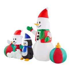 Outdoor Christmas Decorations Home Accents Holiday 6.5 Ft LED Inflatable Snowman And Friends 9 Outdoor Christmas Decorations Home Accents Holiday 6.5 Ft LED Inflatable Snowman And Friends -Home Accents shop home accents holiday christmas inflatables 117597 a0 1000