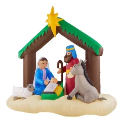 Outdoor Christmas Decorations Home Accents Holiday 6.5 Ft. LED Inflatable Nativity Scene -Home Accents shop home accents holiday christmas inflatables 117598 40 1000