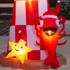 Outdoor Christmas Decorations Home Accents Holiday 7.5 Ft. Inflatable Lighthouse Scene -Home Accents shop home accents holiday christmas inflatables 118009 1d 1000